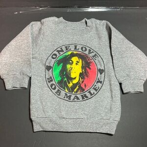 Zion Rootswear Gray Bob Marley Crewneck Sweater 18m
